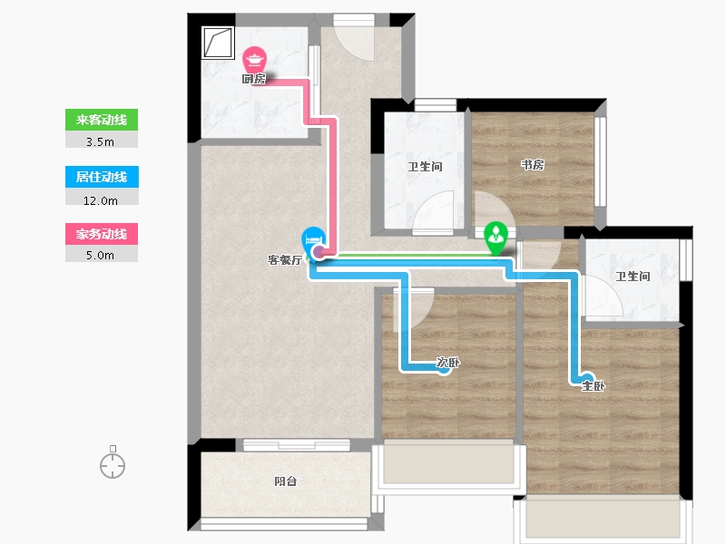 广东省-深圳市-缙山府-69.80-户型库-动静线