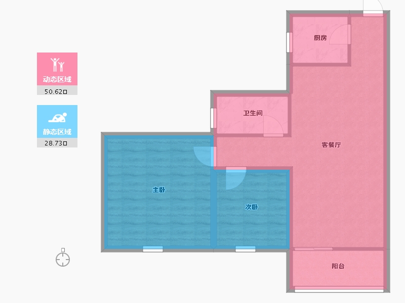 广东省-深圳市-新洲花园-71.21-户型库-动静分区