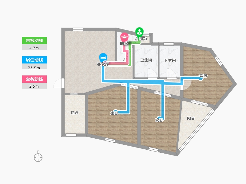 广东省-深圳市-彩虹新都-91.33-户型库-动静线