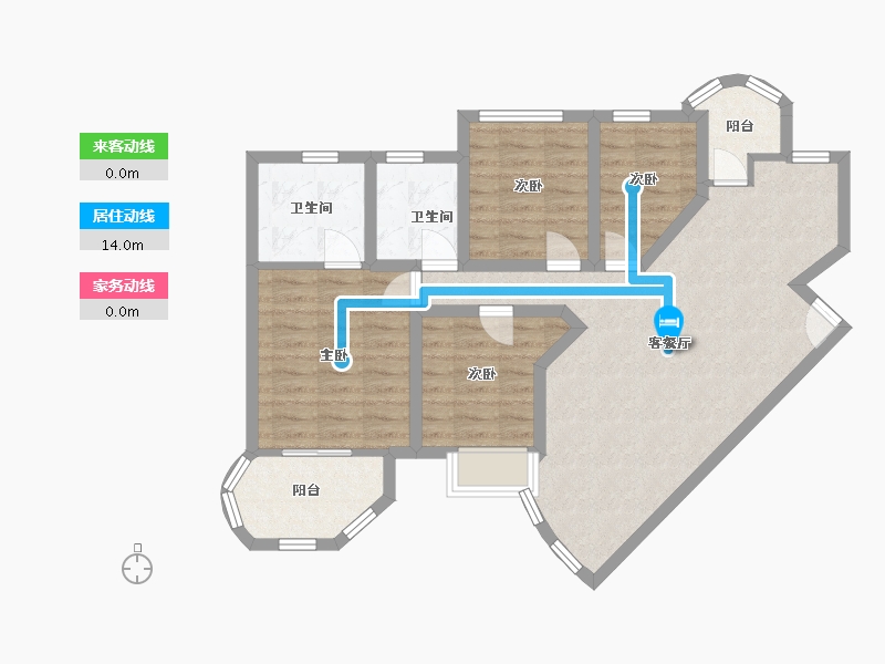 广东省-深圳市-中海华庭-84.77-户型库-动静线