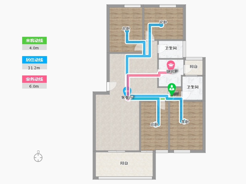 广东省-深圳市-育星苑-108.14-户型库-动静线