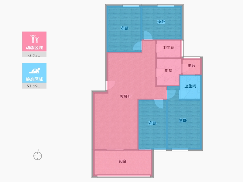 广东省-深圳市-育星苑-108.14-户型库-动静分区