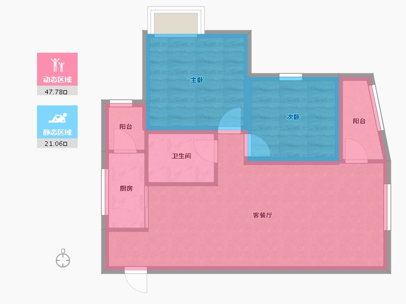 广东省-深圳市-合正佳园-61.21-户型库-动静分区