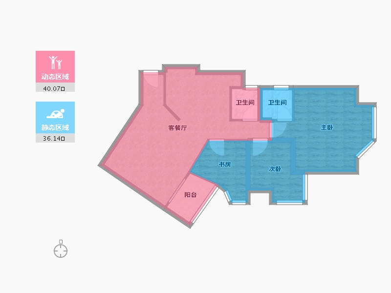 广东省-深圳市-星河雅居-67.76-户型库-动静分区