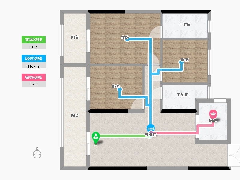 浙江省-温州市-君悦城-90.89-户型库-动静线