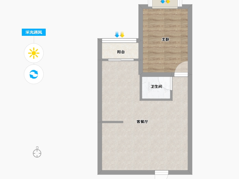 广东省-深圳市-深港1号-41.40-户型库-采光通风