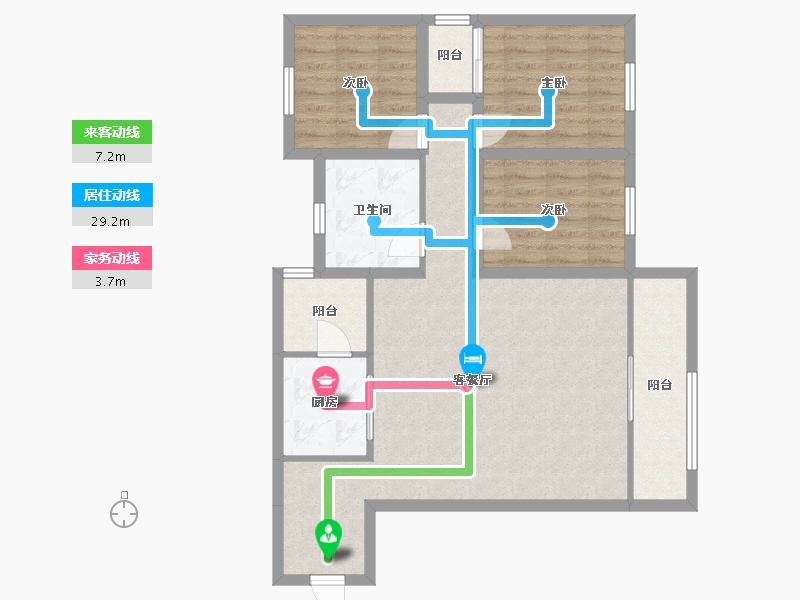 广东省-深圳市-星河华居-87.76-户型库-动静线