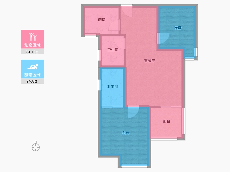 广东省-深圳市-骏皇名居-58.27-户型库-动静分区