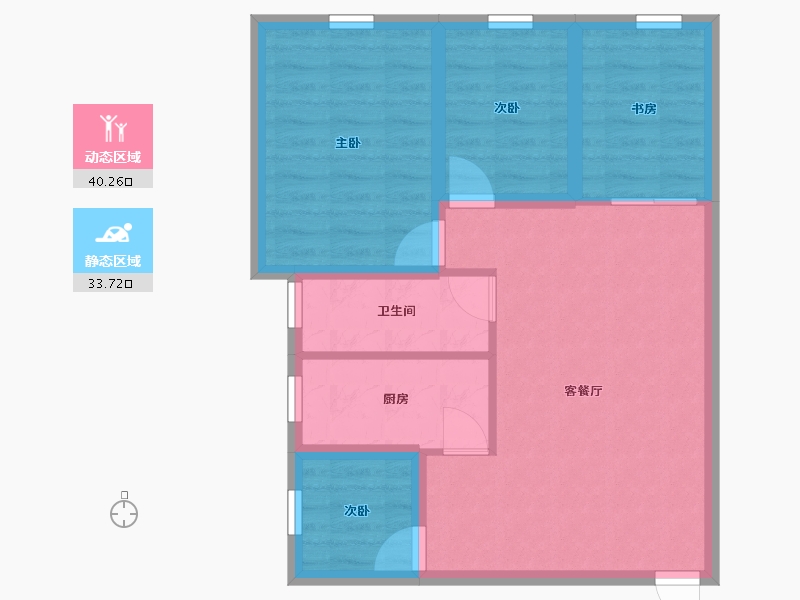 广东省-深圳市-振业花园-65.84-户型库-动静分区