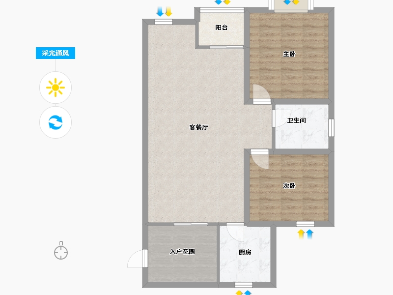 广东省-深圳市-华府馨居-84.49-户型库-采光通风