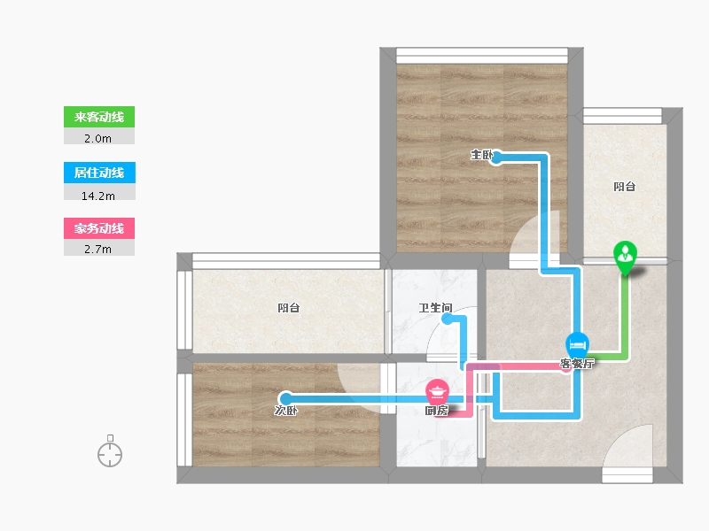 广东省-深圳市-迷你新居-32.99-户型库-动静线