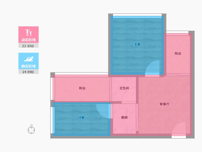 广东省-深圳市-迷你新居-32.99-户型库-动静分区