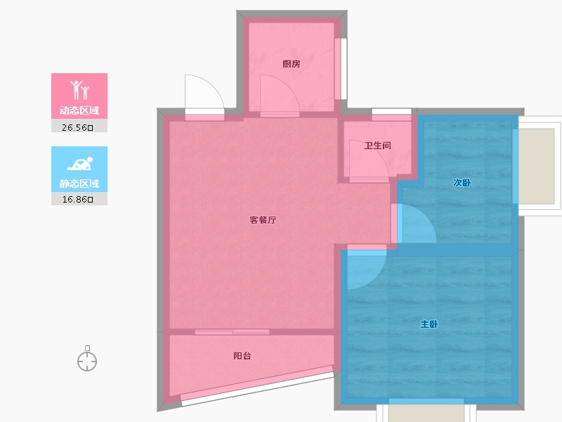 广东省-深圳市-高发城驰苑-37.90-户型库-动静分区