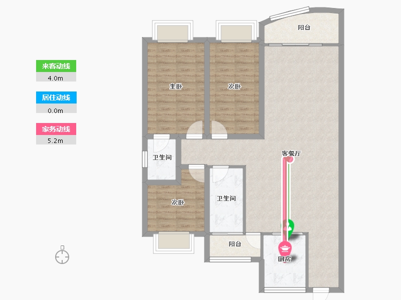 广东省-深圳市-东海花园（一期）-98.61-户型库-动静线