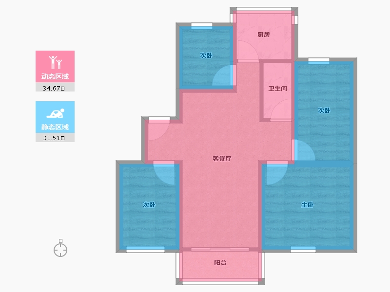 广东省-深圳市-中康生活区-57.71-户型库-动静分区