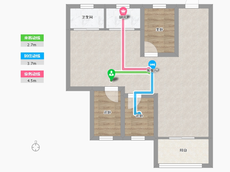 广东省-深圳市-金众小区-58.64-户型库-动静线