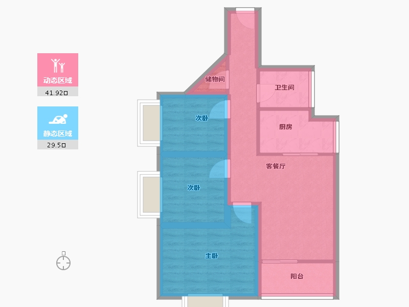 广东省-深圳市-韵动家园-62.48-户型库-动静分区