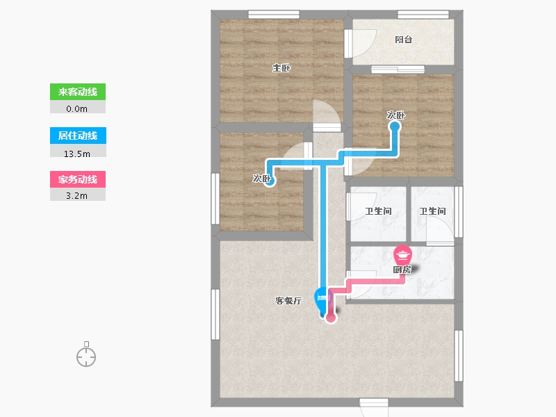 广东省-深圳市-福源大厦-65.01-户型库-动静线