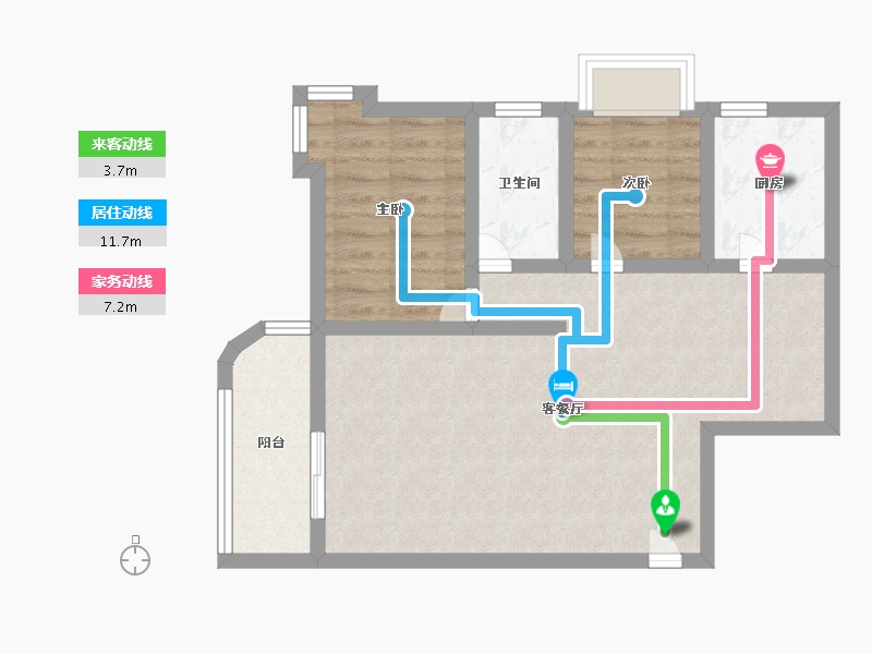 广东省-深圳市-宝瑞轩-62.51-户型库-动静线