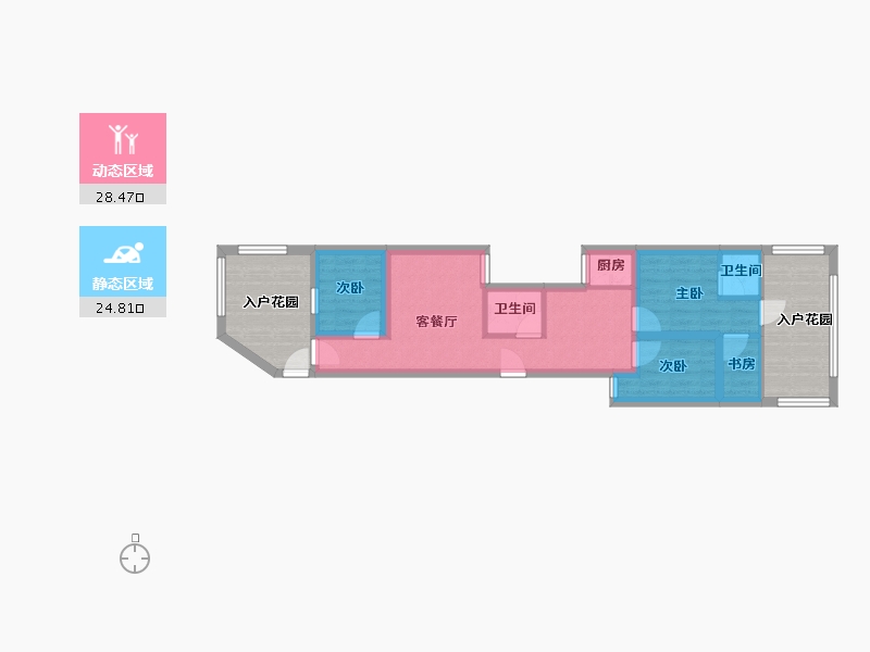 广东省-深圳市-福莲花园-63.93-户型库-动静分区