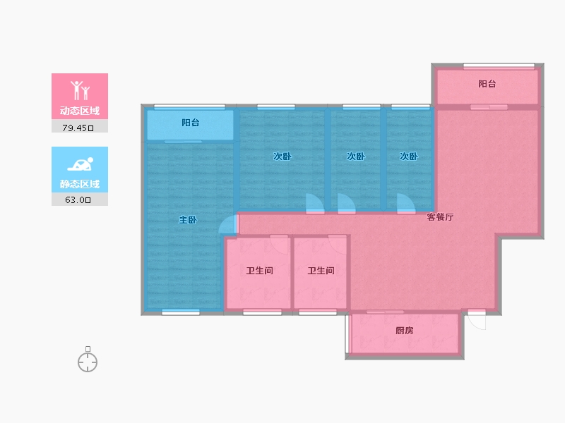 广东省-深圳市-碧华庭居-127.71-户型库-动静分区