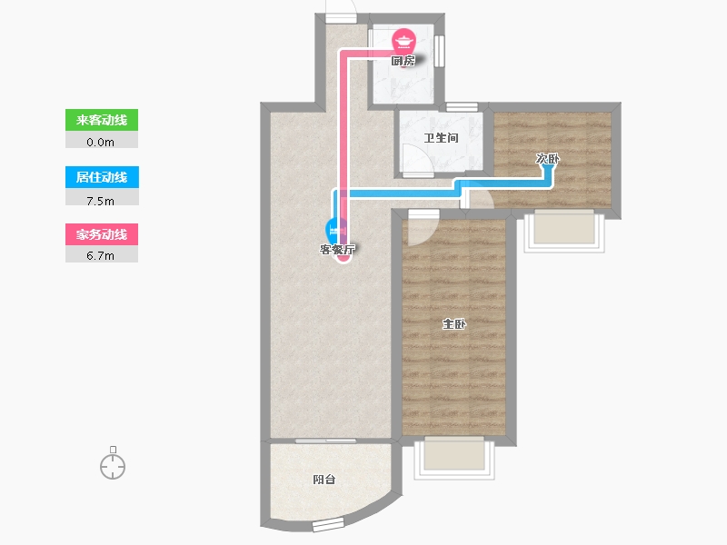 广东省-深圳市-香蜜湖豪庭-62.64-户型库-动静线