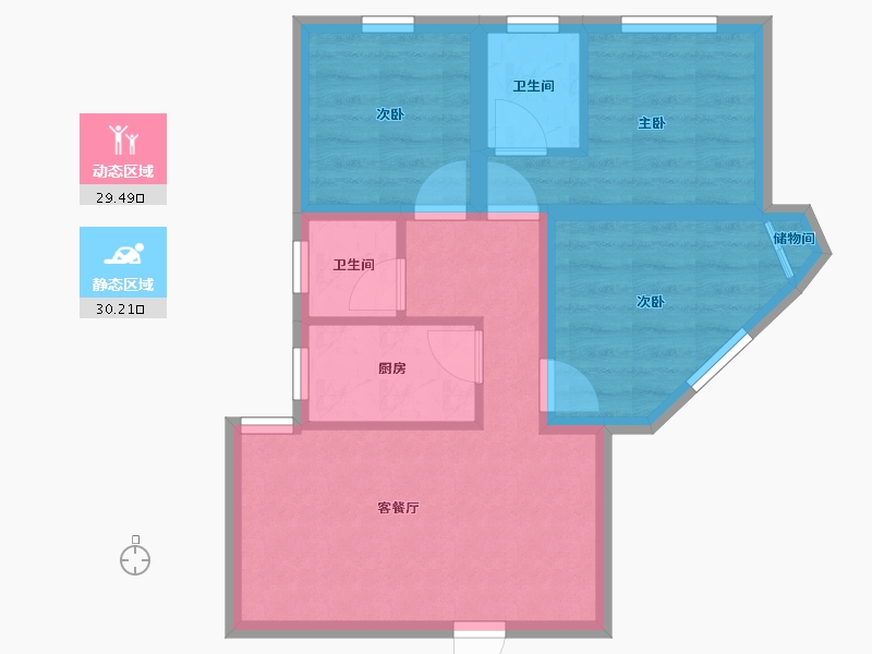 广东省-深圳市-长安花园-52.11-户型库-动静分区