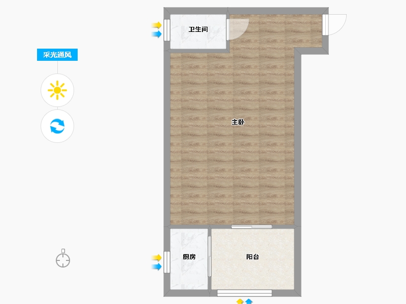 广东省-深圳市-深港1号-47.97-户型库-采光通风