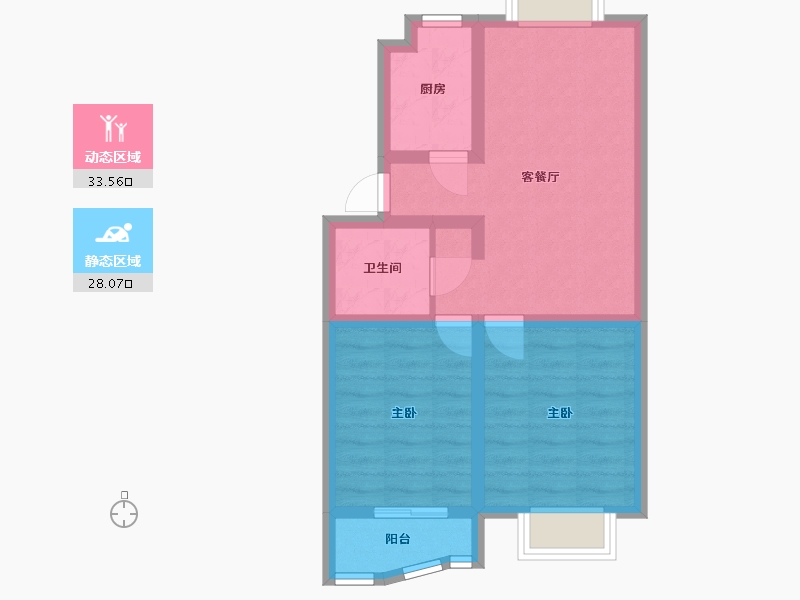 山东省-青岛市-风和日丽-73.86-户型库-动静分区