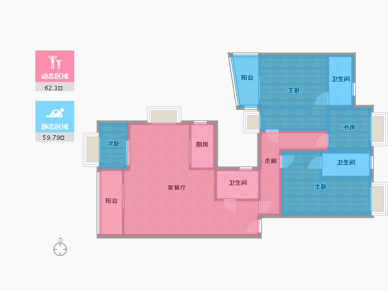 广东省-深圳市-锦河苑-108.41-户型库-动静分区