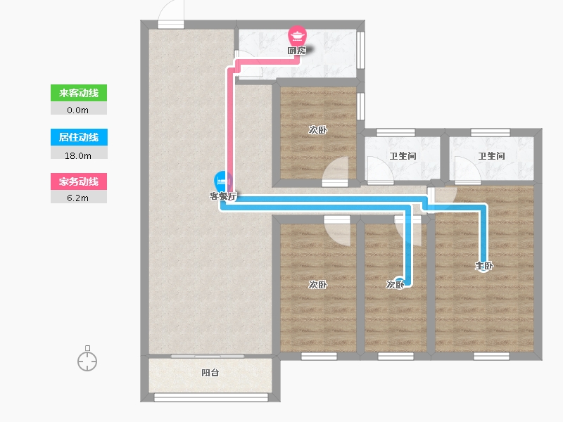 广东省-深圳市-天健阳光华苑-91.32-户型库-动静线