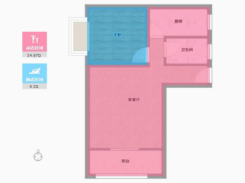 广东省-深圳市-汇龙花园-38.83-户型库-动静分区