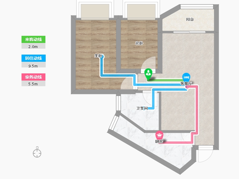 广东省-深圳市-港田花园-43.04-户型库-动静线