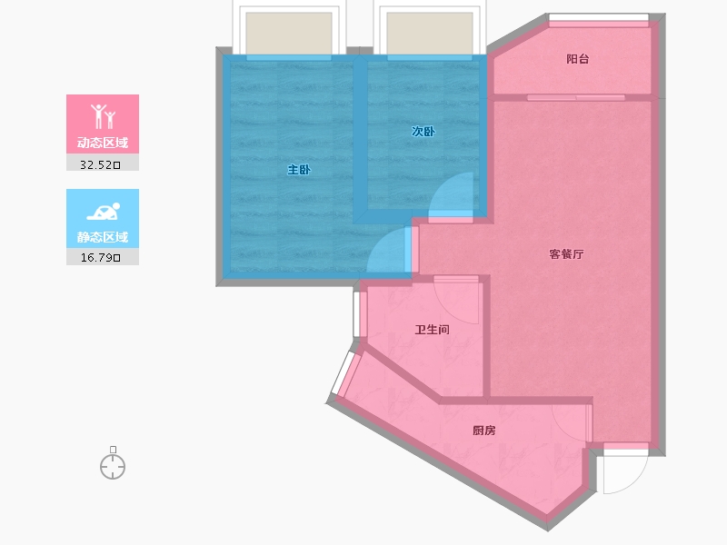 广东省-深圳市-港田花园-43.04-户型库-动静分区