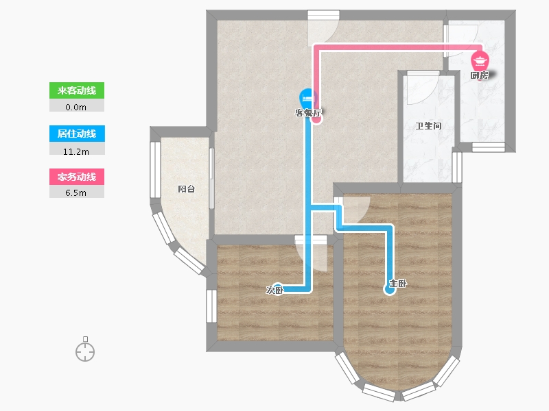 广东省-深圳市-高科利大厦-52.98-户型库-动静线