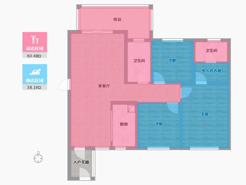 广东省-汕头市-铂悦府-92.80-户型库-动静分区