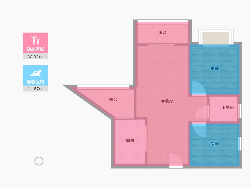 广东省-深圳市-祥云天都世纪-46.56-户型库-动静分区