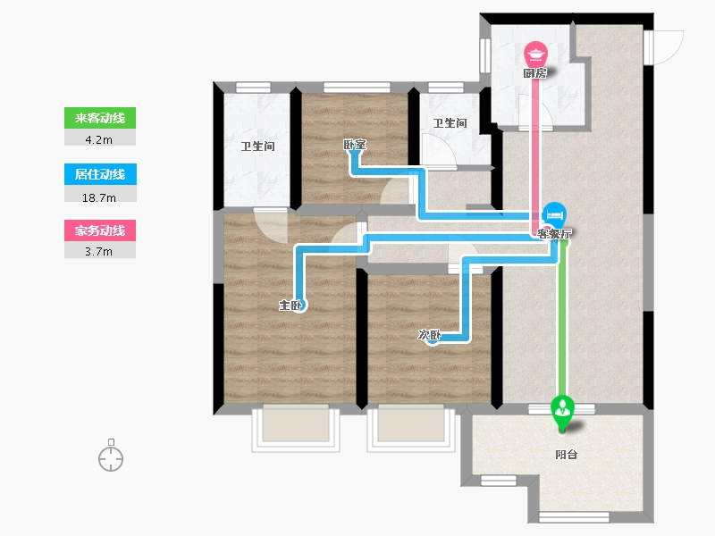 江苏省-宿迁市-祥生东方樾-92.80-户型库-动静线