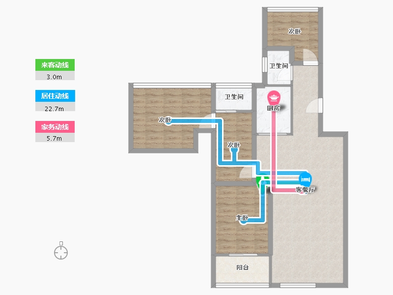 广东省-深圳市-南天一花园-86.06-户型库-动静线