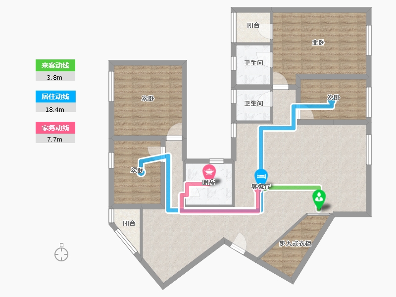 广东省-深圳市-百花公寓二期-116.55-户型库-动静线