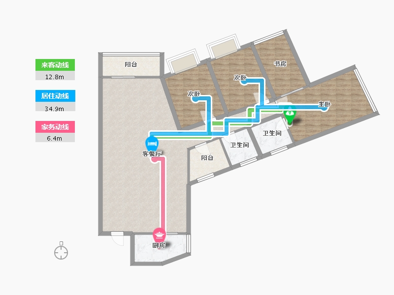 广东省-深圳市-赛格绿茵阁-119.43-户型库-动静线