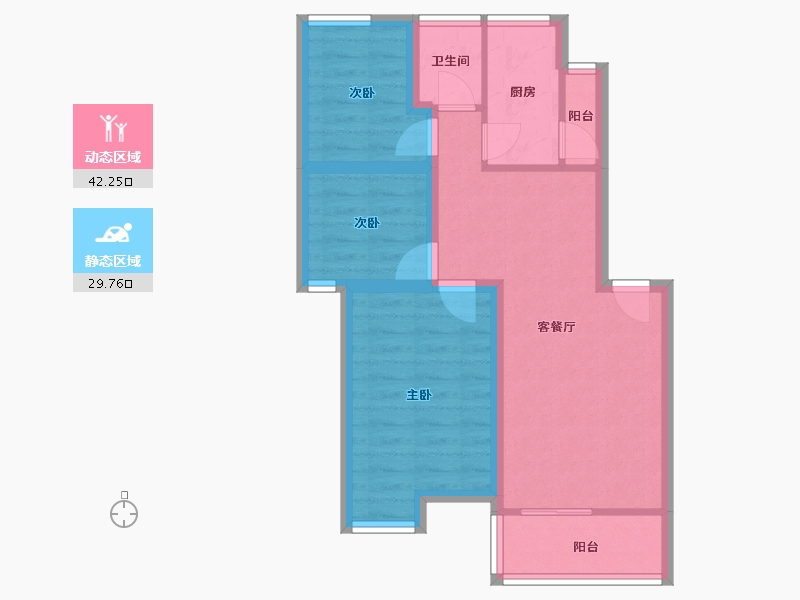 广东省-深圳市-竹林花园-63.34-户型库-动静分区