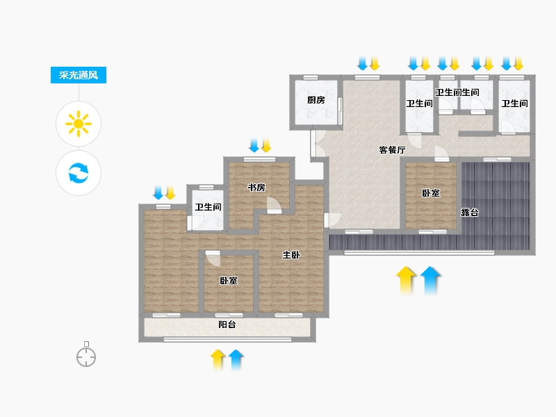 四川省-凉山彝族自治州-邛海壹号-149.00-户型库-采光通风