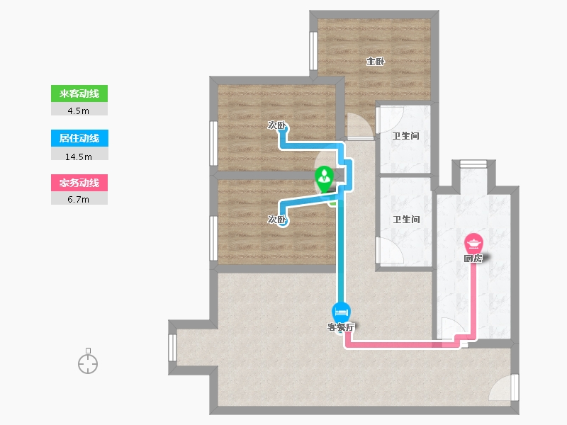 广东省-深圳市-侨香公馆-80.20-户型库-动静线