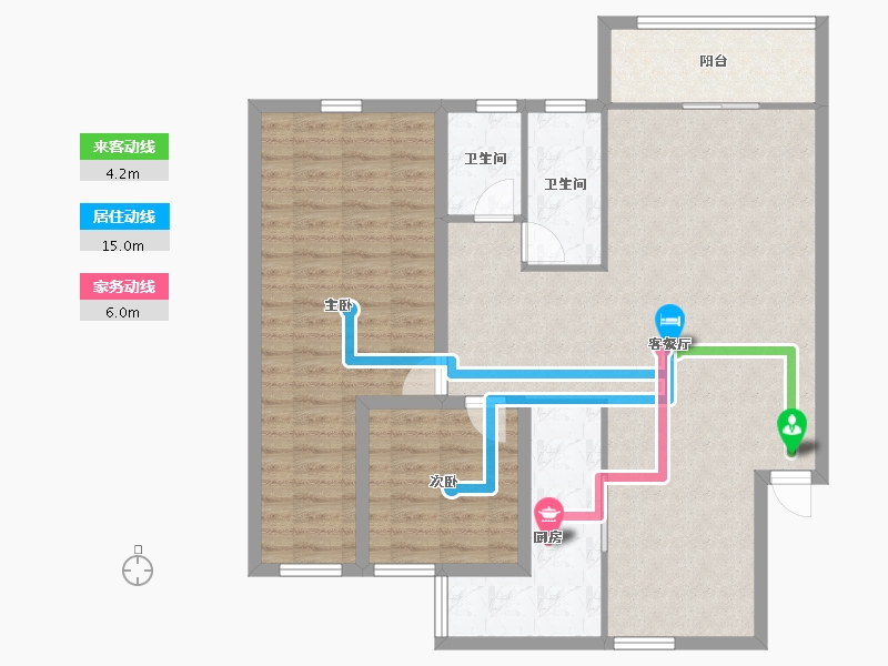 广东省-深圳市-天源梅林居-104.18-户型库-动静线