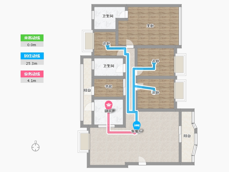 广东省-深圳市-宝瑞轩-108.84-户型库-动静线