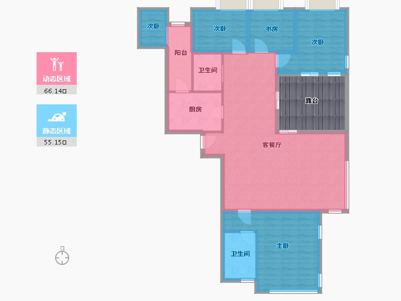 广东省-深圳市-金地香蜜山-121.19-户型库-动静分区