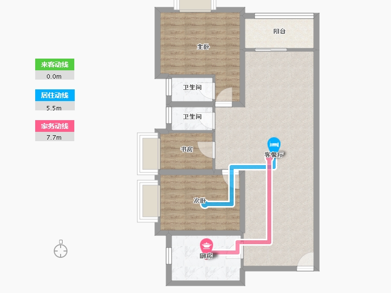 广东省-深圳市-云顶翠峰(一期)-81.46-户型库-动静线