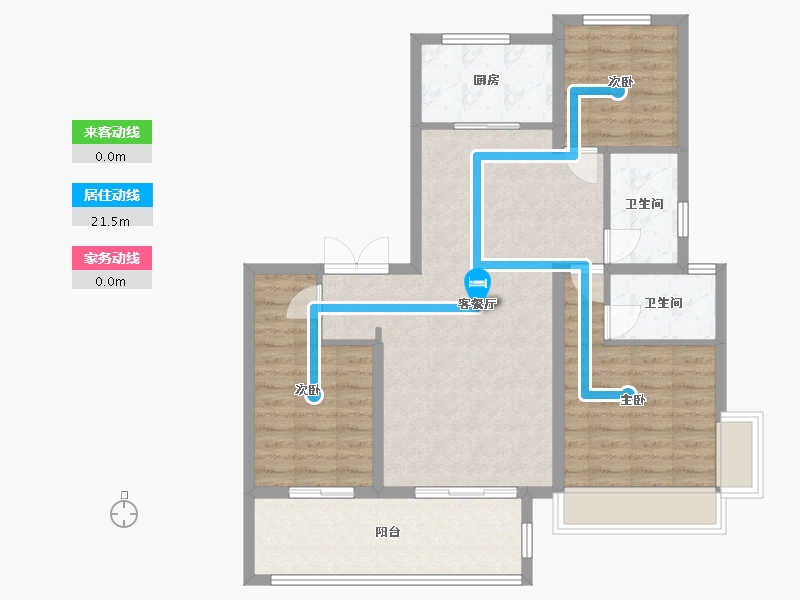 河南省-新乡市-建业世和府-101.60-户型库-动静线