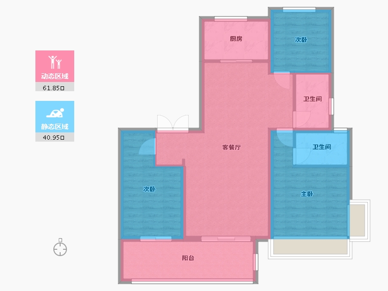 河南省-新乡市-建业世和府-101.60-户型库-动静分区